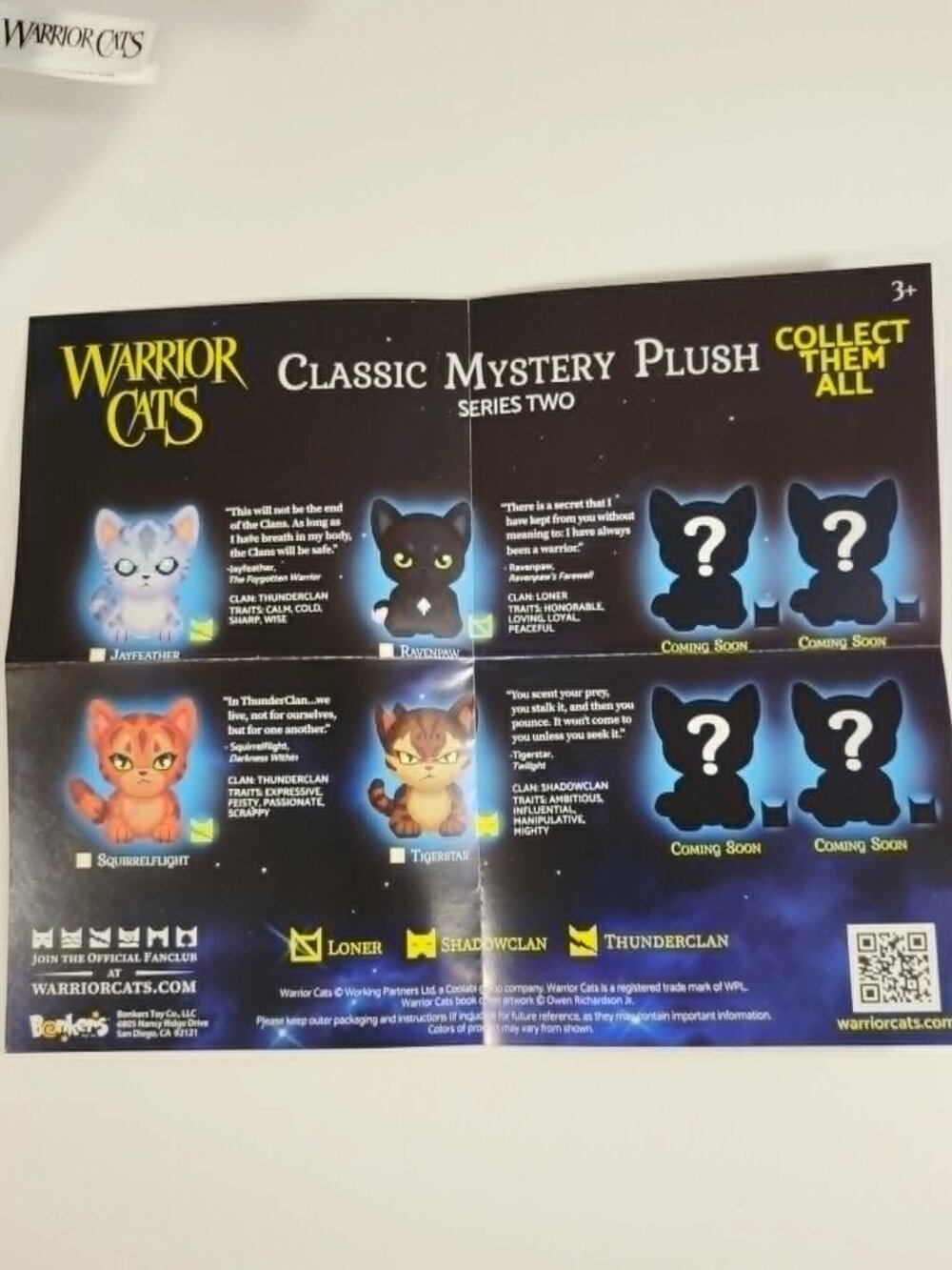 Warrior Cats Classic Mystery Plush Series two, Jayfeather 11" - Picture 11 of 11